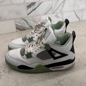 Women's Seafoam Green Jordan 4's